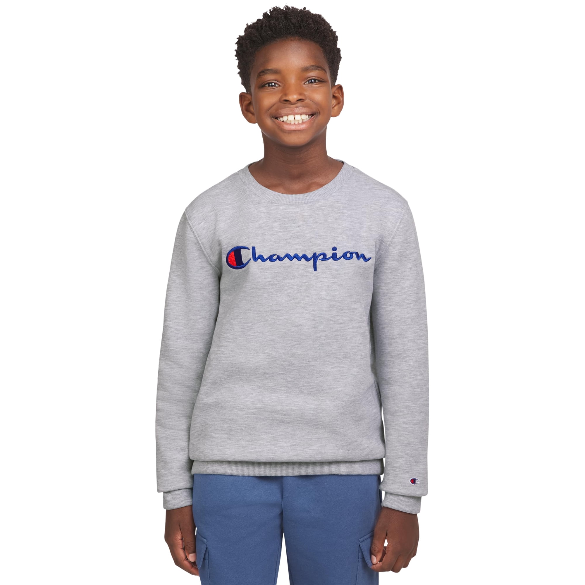 Sudadera Champion Boys De Forro Polar Con Cuello Redondo Para Niños