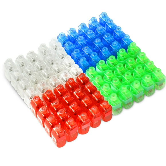 Luces LED para fiestas con dedos Novelty Place, 80 unidades, para niños