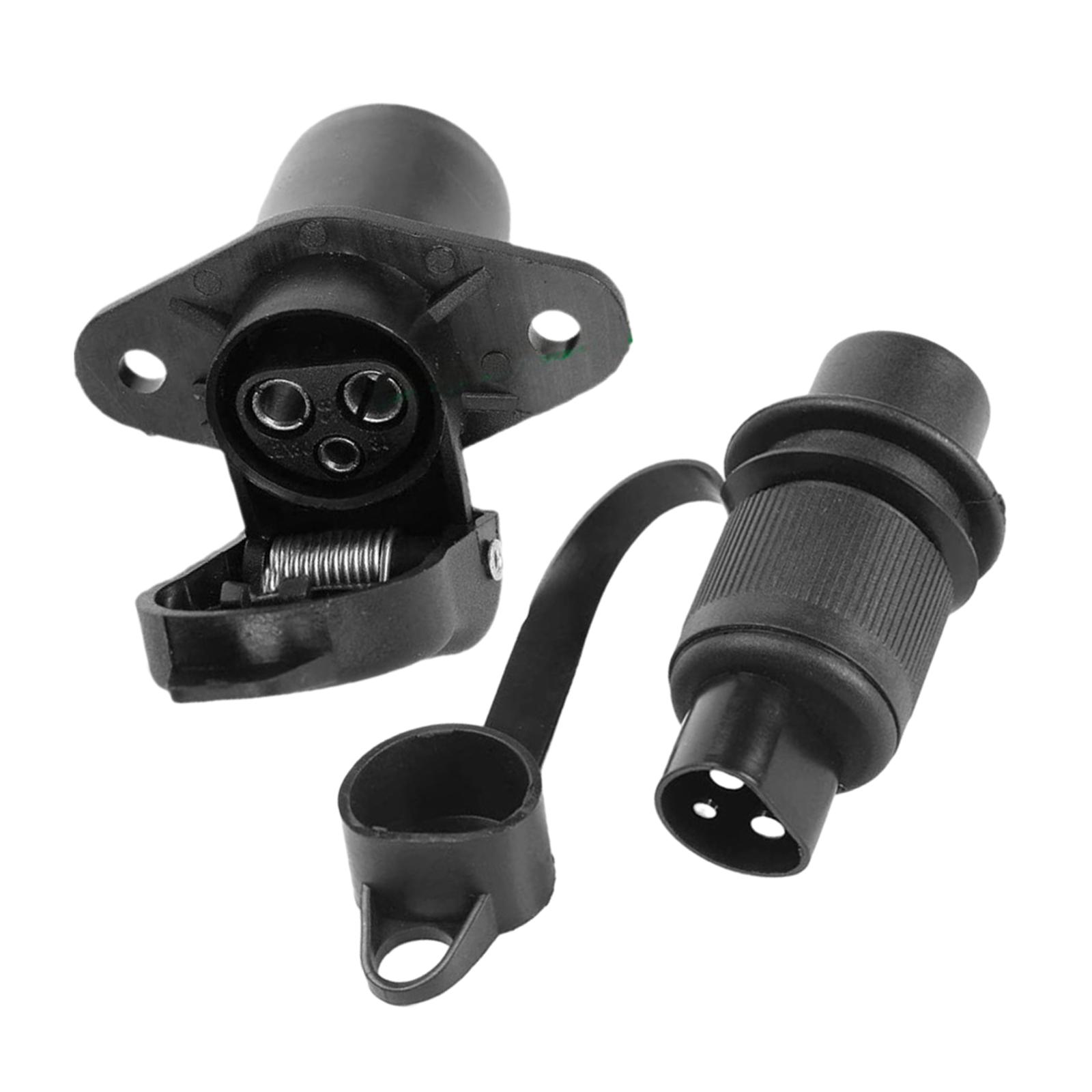 Magideal - Adaptador De Conector De Remolque, Piezas De Repuesto Para Rv, Enchufe De Tractor, Remolque Para Barco, Coche, Eléctrica, Camión Y Furgoneta , Enchufe Y Toma