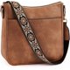 thumbnail image 1 of Bolsos Cruzados para Mujer de Moda de Cuero Vegano, Bolsos Hobo, Bolsos de Hombro, Correa de Hombro Ancha, 1 of 1