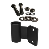 Ioensy - Soporte Para Barra De Pesas Con Accesorio, Barra De Tríceps, Soporte Para Mancuernas De Fitness, Almacenamiento, Accesorios Negros