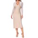 thumbnail image 2 of Chaqueta de Satén para Vestidos de Noche de Mujer Malla Formal Cubierta Abierta Frente Manga Larga Bolero Corto S Blanco, 2 of 6