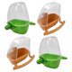 thumbnail image 1 of 4 Uds Jaula Para Pájaros Alimentador Estación De Alimentación Cuenco De Agua Con Percha Amarillo Y Verde, 1 of 5