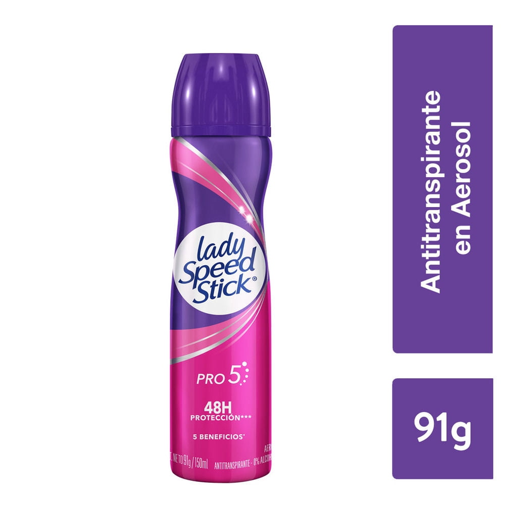 Desodorante En Spray Pro5 Spray 91 g Lady Speed Stick