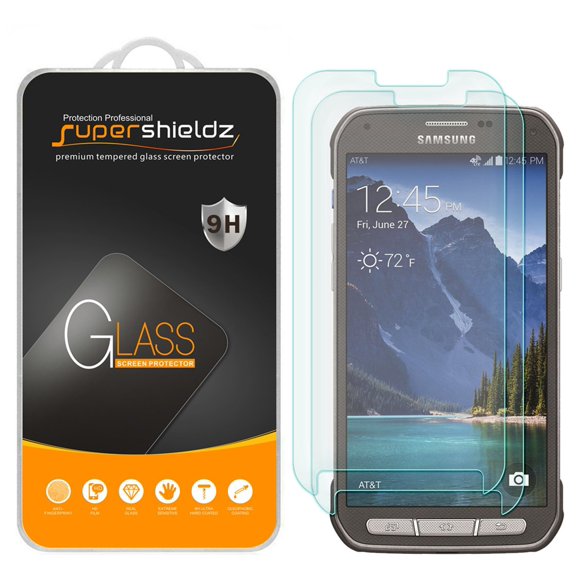 Protector de pantalla de cristal templado Supershieldz para Samsung S5 Active