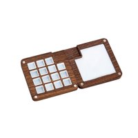 Magideal - Paleta De Acuarela Portátil, Caja De Madera Con Múltiples Rejillas Para Pintar Con Acuarela 15 Rejillas Color Marrón