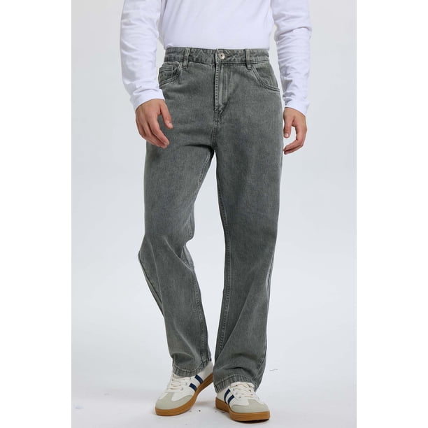 Jeans Hombre Relaxed Fit Lav Gris - ll