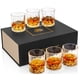 thumbnail image 1 of Vasos de whisky KANARS Crystal de 300 ml, juego de 6 con caja de regalo, 1 of 8