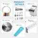 thumbnail image 4 of Tazas Medidoras Bopei de Acero Inoxidable 8 Piezas Coloridas, 4 of 6