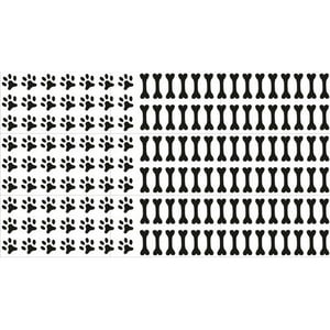 Rienda Libre Graphics - Decomural Hueso Perro Gato Paw Footprint Ws-80030