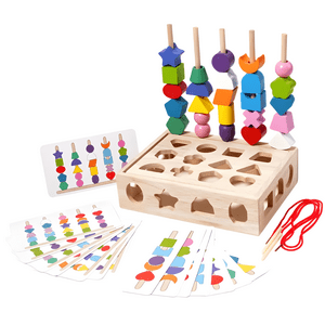 Genérica - Juego Didáctico Rompecabezas Madera Sensorial Bebé