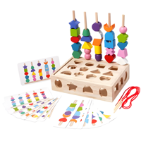 Genérica - Juego Didáctico Rompecabezas Madera Sensorial Bebé