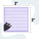 thumbnail image 3 of Notas Adhesivas Mr. Pen Gato Negro 3x3 480 Hojas (6 Pads), 3 of 9