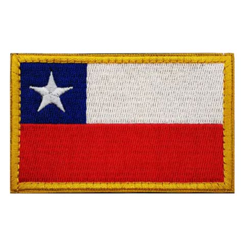 Genérico - Parche Uniforme Tactico Bandera De Chile