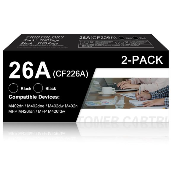 Cartucho de tóner FristGlory 26A CF226A negro, paquete de 2