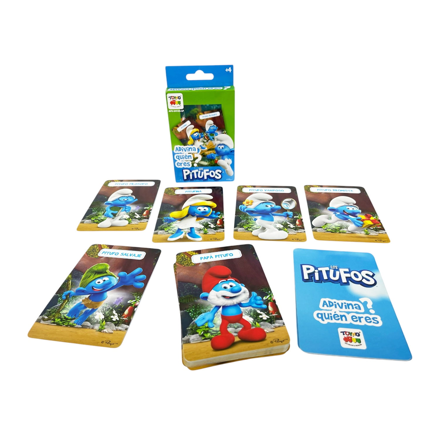 Toyng - Juego Educativo Flash Cards Adivina Quien - Los Pitufos