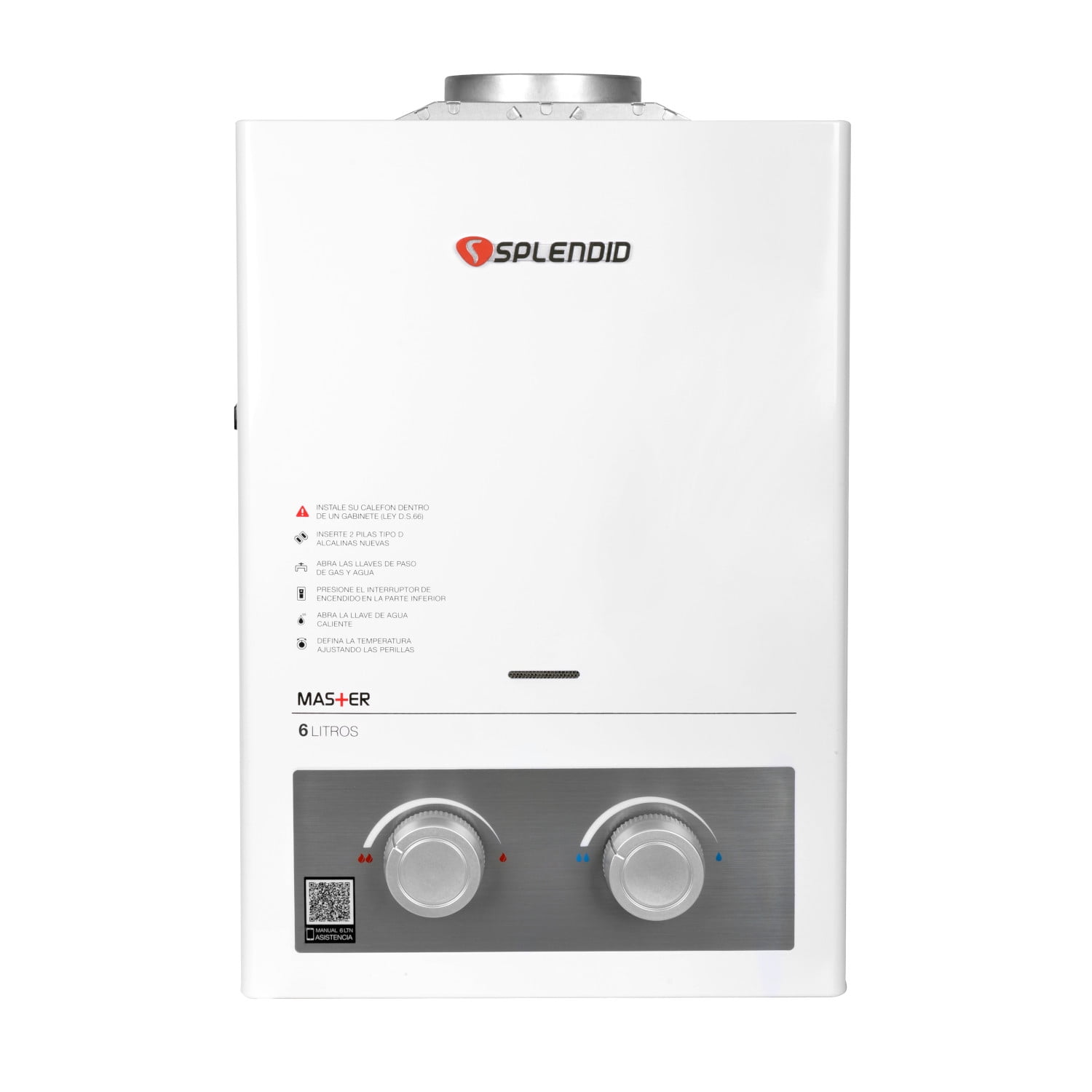 Calefon 6 Litros Gas Licuado Tiro Natural