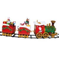 Magideal - Juego De Tren Navideño, Juguete De Tren Navideño, Clásico, Para Interiores, Para Familias, Niños Pequeños, Tren De Juguete, Juego De Vías De Tren Eléc