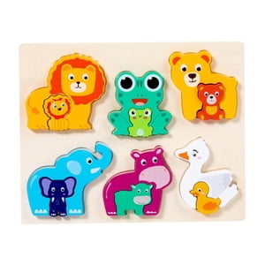 Bothyi - Juegos De Rompecabezas De Madera Juegos De Desarrollo Para Niños Mayores De 4 Años Animal C