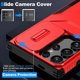 thumbnail image 3 of Funda Resistente para Samsung Galaxy S24 Ultra con Tapa Deslizante y Protección Militar Rojo, 3 of 6