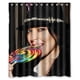 thumbnail image 1 of Cortina de ducha con diseño de Lindsay Lohan "Come una piruleta grande" y ganchos (66 x 72 pulgadas), 1 of 3