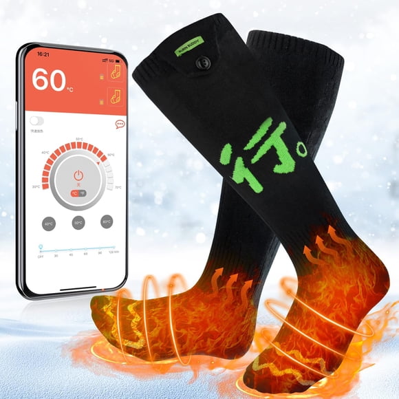 Calcetines térmicos recargables Bubbacare para hombre y mujer