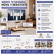 thumbnail image 2 of Soporte Tv Movil Con Ruedas 32 A 75 Base Pedestal en Color blanco, 2 of 3