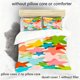 thumbnail image 1 of Colorful Star Pattern Printed Duvet Cover Set | 100% Polyester Soft Comfortable Breathable Machine Washable Suitable for All Seasons Ideal for Halloween and Ind, 1 of 1