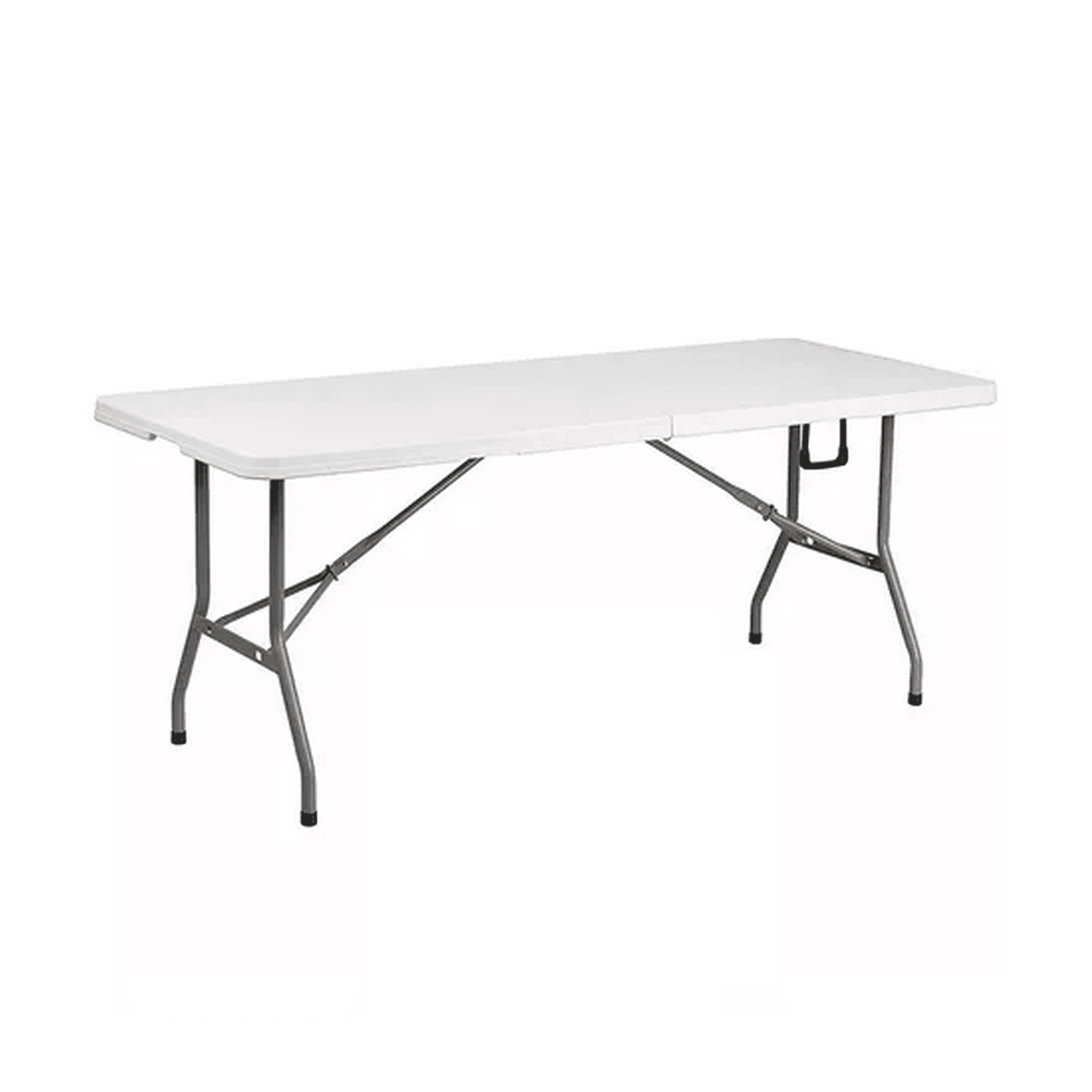 Genérico - Mesa Plegable Camping 180x75 Cm Portátil Color Blanco