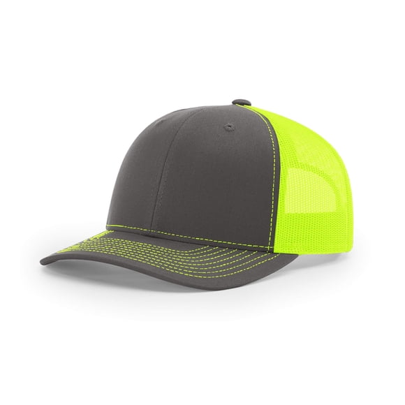 Gorra de béisbol Richardson 112 Trucker Snapback Split Charcoal