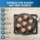 thumbnail image 4 of Sartén Aebleskiver De Hierro Fundido Con 7 Orificios Y Mango De Madera, 4 of 7