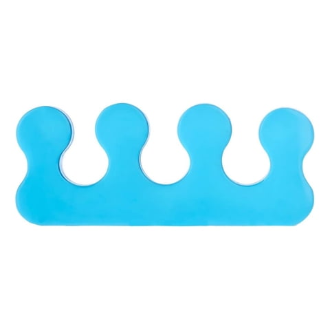 Genérico - Set 7 Separador De Dedos Silicona Multicolor Pedicura Lau