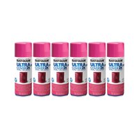 Rust-Oleum - 6 Pack Pintura En Spray Ultra Cover 2X Multiuso Magenta Satinado 340 G 700267