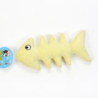 Defensor - Peluche Para Mascotas De Forma De Pez Color Amarillo