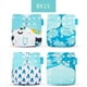 thumbnail image 1 of Happyflute 4pcs/set Washable Eco-friendly Baby Cloth Diaper,Ecological Adjustable Nappy Reusable Diaper Fit 0-2 Year 3-15kg/6.6lb-33.1lb, 1 of 3