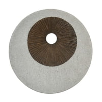 Screen Gems - Pantalla Redonda Con Gemas Para Decoración De Pared, Doble Capa, Acabado Acanalado