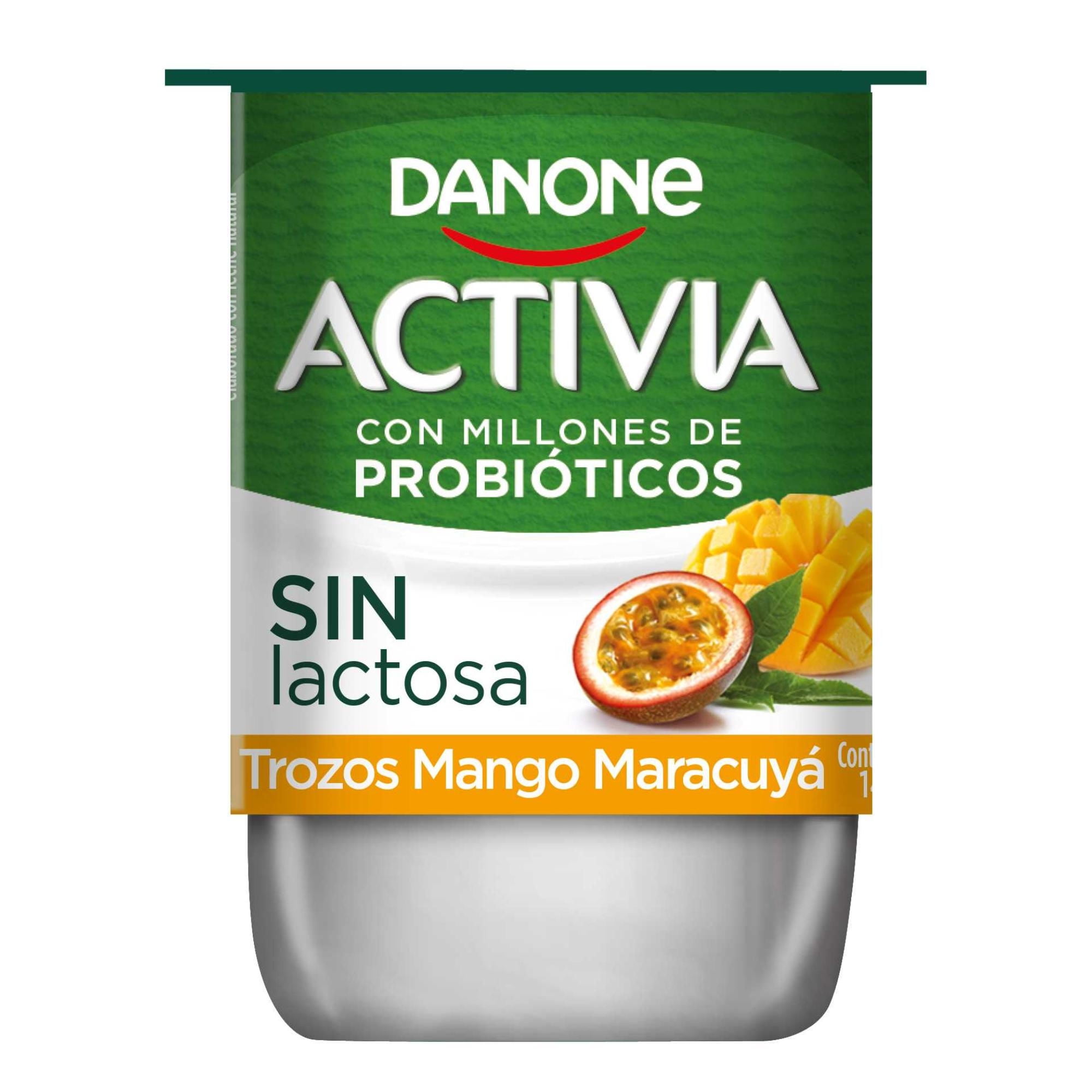 Yoghurt Con Probiótico Con Trozos Mango Maracuyá Pote 140 g Activia