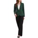 thumbnail image 2 of INSPIRE CHIC Blazers para Mujeres Regreso a Clases Atuendo de Maestra Casual de Negocios Chaquetas de Traje de Oficina de Trabajo de Manga Larga con Botón Frontal y Hombreras M Verde Oscuro, 2 of 6
