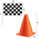 thumbnail image 2 of Artículos para fiestas Bedwina Traffic Cones Racing Banderas a cuadros, 2 of 8