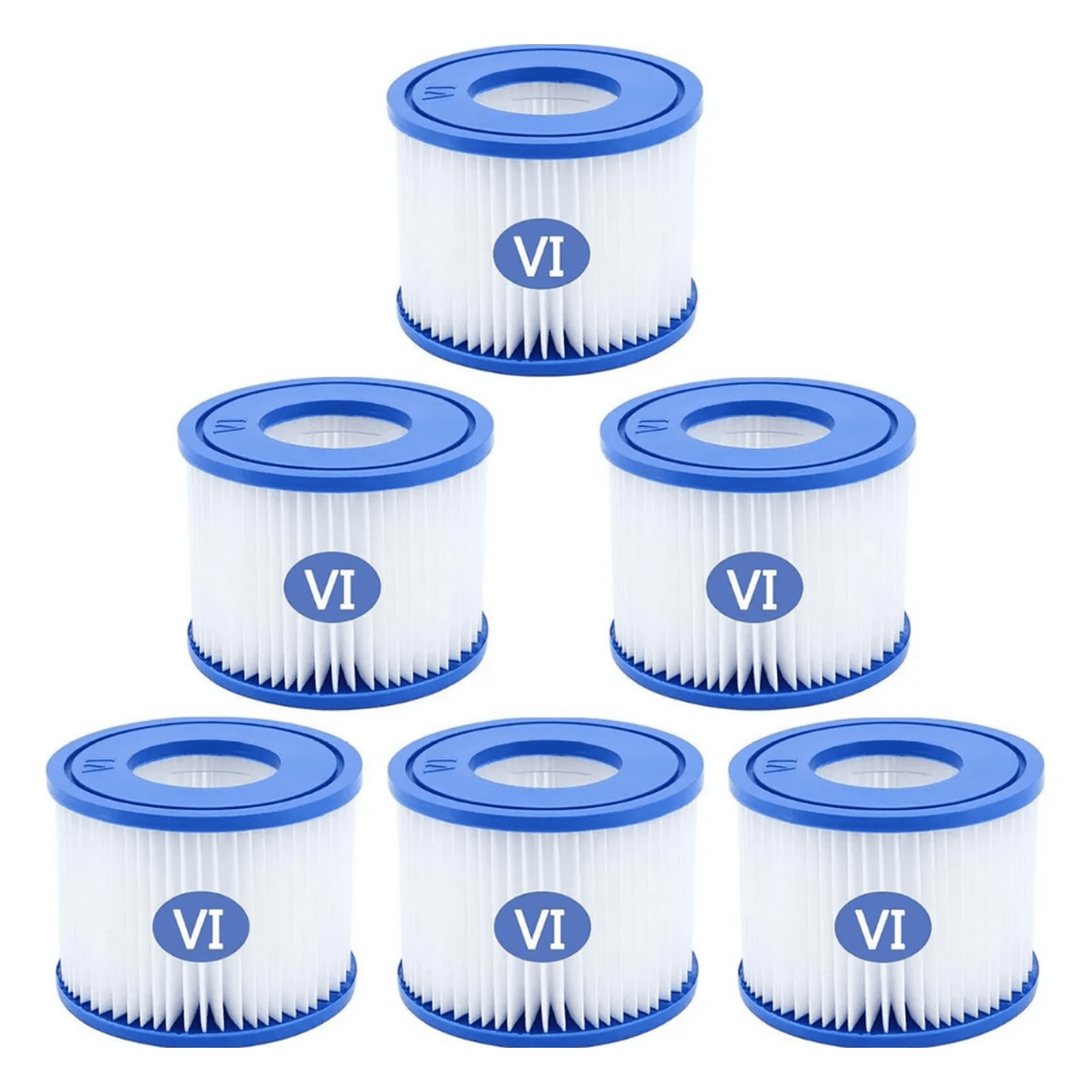 Genérica - Pack 6 Repuesto Cartucho De Filtro Tipo Vi