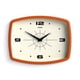 thumbnail image 1 of Reloj de pared JONES CLOCKS® Movie Retro 25,5 x 19,5 cm, color naranja, 1 of 7