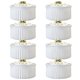 thumbnail image 1 of Mantel redondo GALLETY 8 unidades 150 cm blanco ajustado, 1 of 9