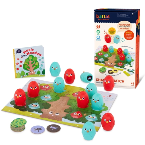 Juego de memoria Sound Shakers Toy Battat Education Montessori