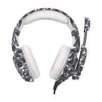 Importclick - Audífonos Gamer Alámbrico Camuflaje Blanco