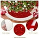 thumbnail image 4 of Faldón Pie De Árbol Navidad 122 cm Rojo Con Blanco, 4 of 8