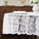 thumbnail image 2 of Mantel redondo vintage blanco 305 cm – LinenZone, 2 of 5