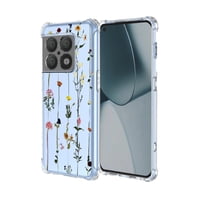 Funda De Teléfono Oeurvqo Clear Flower Soft Tpu Para Oneplus 10 Pro