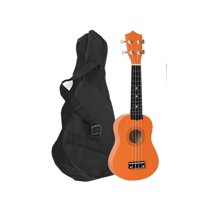 Mobii - Ukelele 21"". Incluye Funda. Color Naranjo