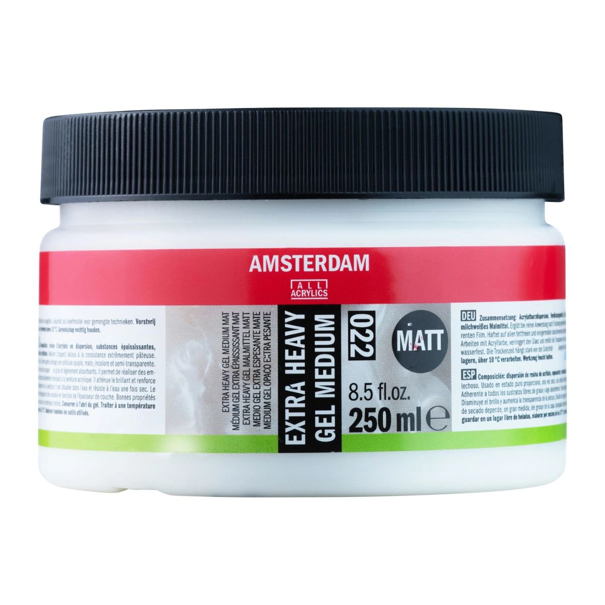 Medium Acrílico Gel Extraespesante Amsterdam Mate 250ml