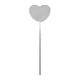 thumbnail image 5 of Espejo De Pestañas En Forma De Corazón Mango De Acero Inoxidable Desmontable Para Accesorios Argent, 5 of 5